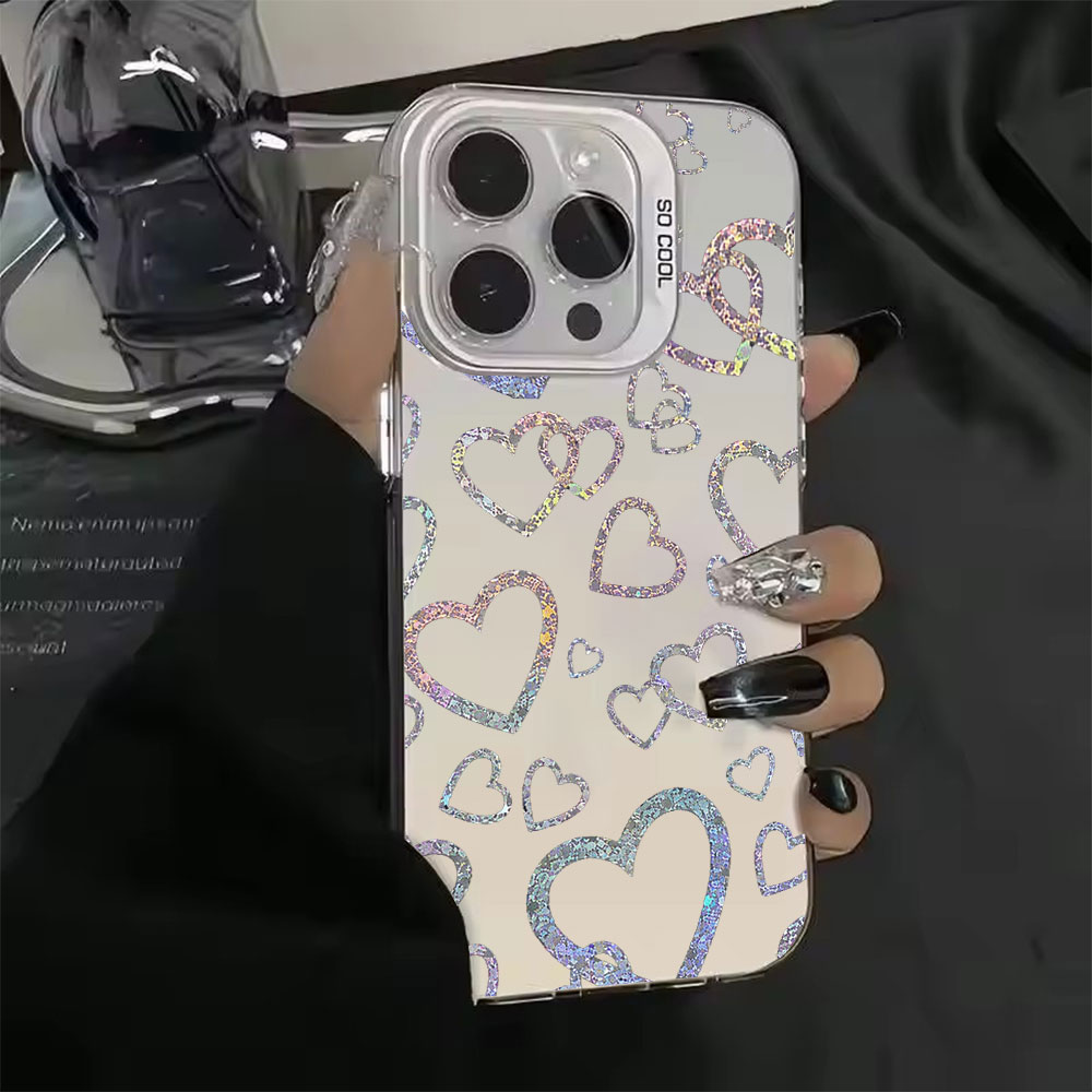 Colorful Heart Print Case For  - Apple Iphone 15 评论和价格