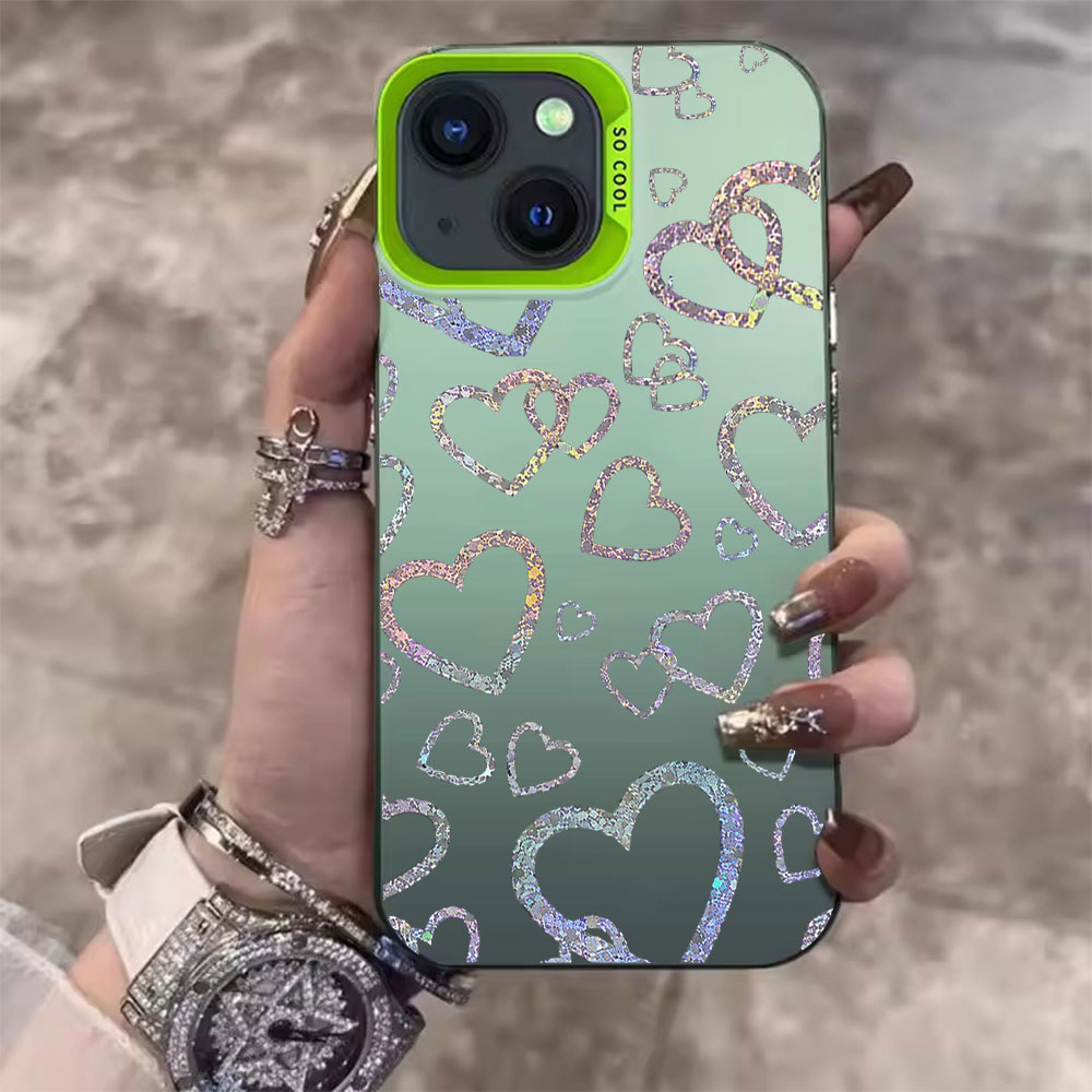Colorful Heart Print Case For  - Apple Iphone 15 评论和价格