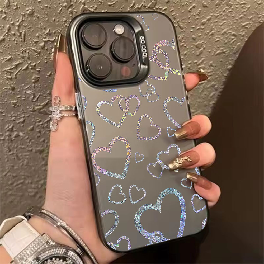 Colorful Heart Print Case For  - Apple Iphone 15 评论和价格