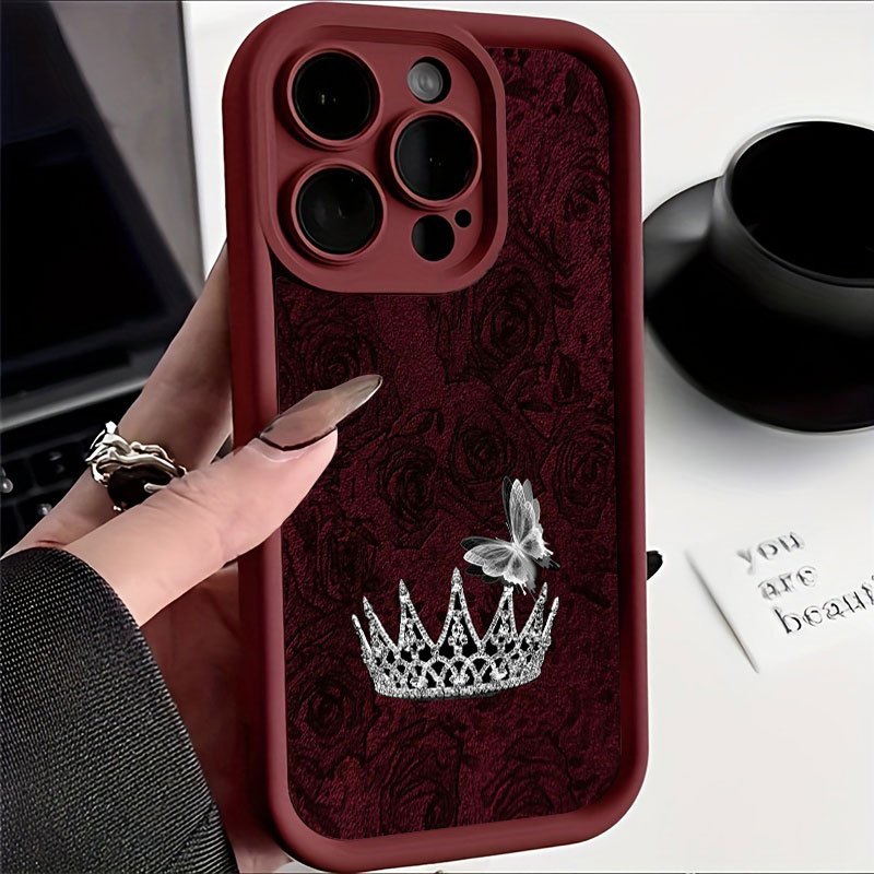 Phone Case Red Rose Silver Cro - Apple Iphone 15 评论和价格