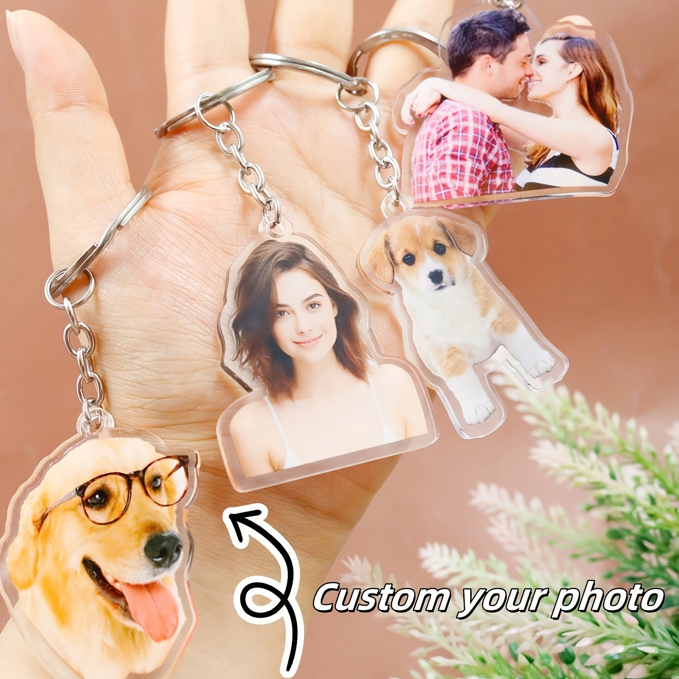 1 Custom Photo Acrylic Keychai - Phone Accessories Charms 评论和价格