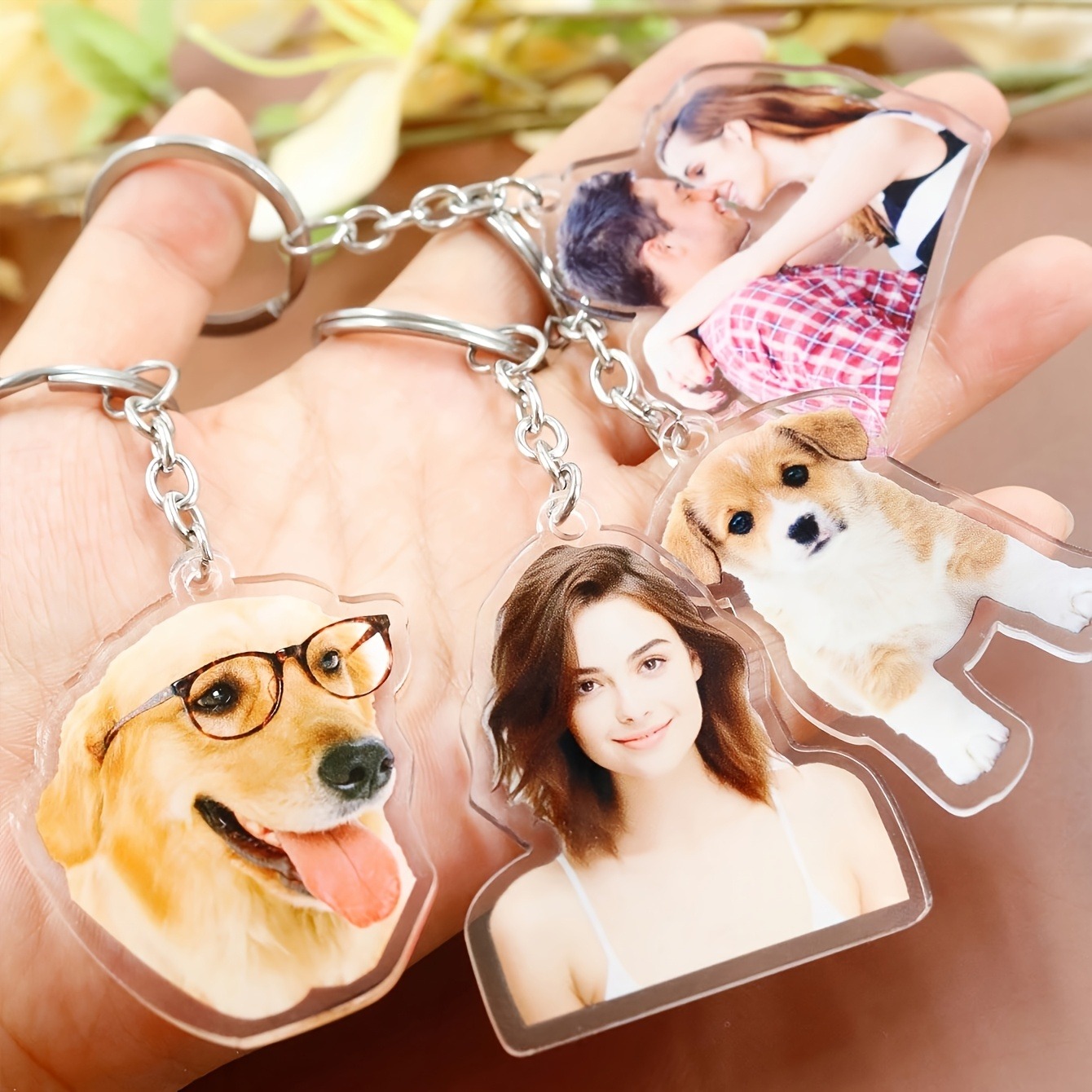 1 Custom Photo Acrylic Keychai - Phone Accessories Charms 评论和价格