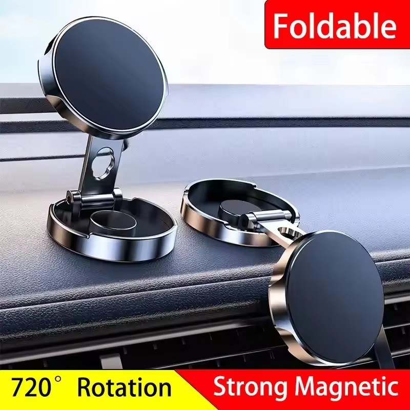 Round Folding Magnetic Car Hol - Phone Accessories Holder Car 评论和价格